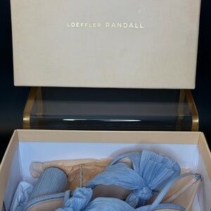 Loeffler Randall Camellia Blue bow Block Heel